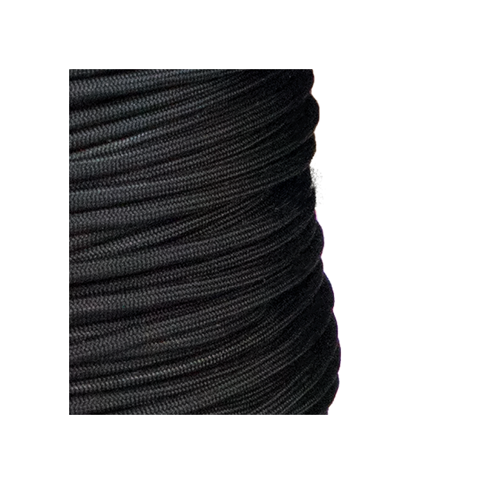 Bridle line - standard. coated 2mm - Black